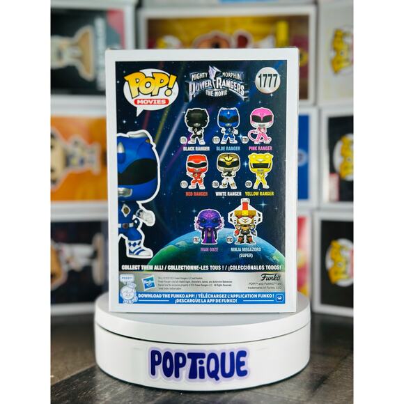 Mighty Morphin Power Rangers: The Movie Blue Ranger Funko Pop! #1777 - Picture 3 of 6